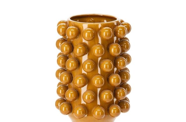 ceramique-de-decoration-grappa-moutarde-fonce